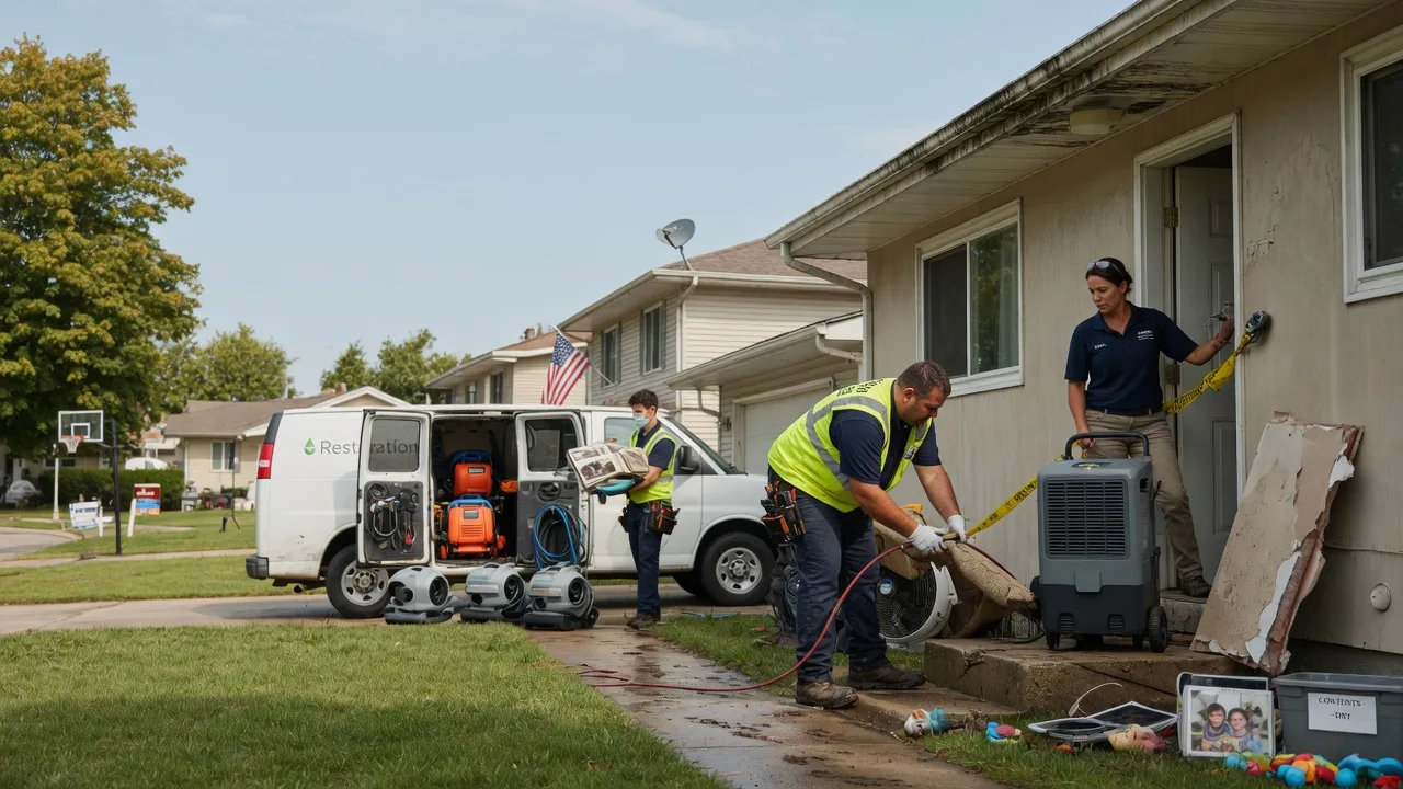 Water Damage Restoration in Sparland, IL near me